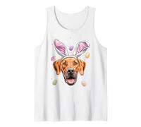 Rhodesian Ridgeback - Huevos de Conejo para Perro, Orejas de Conejo, Lindo Primavera Camiseta sin Mangas