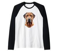 Rhodesian Ridgeback Perro de Caza Motivo Perros Ridgeback Camiseta Manga Raglan
