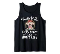 Rhodesian Ridgeback Rocking The Dog Mom and Aunt Life Camiseta sin Mangas