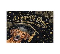 Rhodesian Ridgeback - Rompecabezas de 300 piezas para adultos, diseño de perro con tapa de diploma de cachorro, decoración impresa clase de 2026 para entretenimiento creativo
