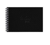 RHODIA 116162C - Cuaderno de acuarela 300 g/m, 100% algodón, grano satinado, A6 paisaje, 40 páginas, cuaderno rígido encuadernación integral Watercolor Book Rhodia Touch