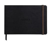 Rhodia 116171C Rhodia Touch Mixed Media Book, papel Paint'On extra blanco 250g - A5 paisaje, 40 páginas folleto cosido rígido