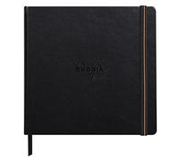 Rhodia 116177C - Cuaderno de medios mixtos Touch, papel de pintura extra, 250 g, 21 x 21 cm, 40 páginas cosidas con borde rígido
