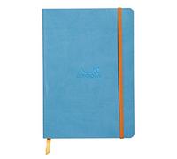 Rhodia 117816C - Rhodiarama carnet souple TURQUOISE A5 160 pages 5/5 papier ivoire 90 g, fermeture élastique