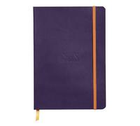 Rhodia 117824C - Rhodiarama carnet souple AUBERGINE A5 160 pages dot papier ivoire 90 g, fermeture élastique