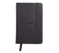 Rhodia 118079 C - Cuaderno Webnotebook de 192 hojas, con tapa protectora rígida de piel sintética italiana, color negro A6