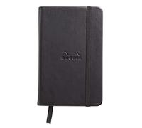 RHODIA 118569C - Cuaderno rígido para Webnotebook negro - A6 - Punteados Dot - 192 páginas - Papel Clairefontaine Marfil 90 g/m - Marcapáginas - Cierre elástico - Cubierta de piel sintética