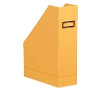 RHODIA 118830C - Porte-Revues Orange - 10x25x31 cm - Piqûres Sellier Orange - Extérieur Simili Cuir - Collection Home Office Rhodiarama - Organisation de Bureau & Rangement Design