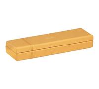 RHODIA 118870C - Plumier Orange - 21x5,5x3 cm - Piqûres Sellier Orange - Extérieur Simili Cuir - Collection Home Office Rhodiarama - Organisation de Bureau & Rangement Design