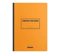 RHODIA 119218C - Cuaderno flexible con respaldo de tela, composición Book Orange - A5 - Lineado - 160 páginas - Papel Clairefontaine blanco 80 g/m - Classic
