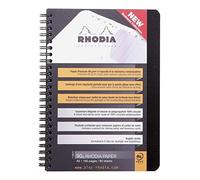 RHODIA 119970C Address Book Noir A5 | 160 páginas, papel Clairefontaine 90 g, tapa Polypro (plástico) Rhodiactive