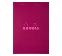 Rhodia 12295C - Rhodia bloc agrafé COULEURS N°12 5/5 80 feuillets microperforés, couverures assorties - PAQ DE 10