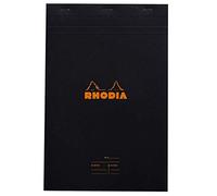 RHODIA 164009C - Block de notas N°16 Black - A5 - 80 Hojas - Papel Blanco 80 g/m²