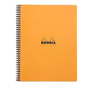RHODIA 193408C - Cuaderno con espiral (encuadernación completa) - A4+ - Fecha/notas/acción preimpresas, 160 páginas separables, Papel blanco Rhodia de 90 g/m²