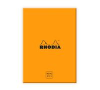 Clairefontaine ES RHODIA 194054C - Caja Memo Pad N°13 Naranja - A6 11,5 x 16 cm - Dot (Dotted) - 240 Hojas 80g/m - Práctico y Compacto - Colección Rhodiatime