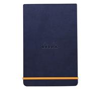 Clairefontaine ES RHODIA 194360C - Cuaderno rígido Saphir Webnotepad - A6 - Rayado - 192 páginas desmontables - Papel Ivory 90 g/m - Marcapáginas, cierre elástico - Cubierta de piel sintética