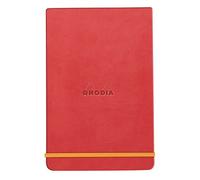 Rhodia 194368C - Libreta rígida Webnotepad Tangerine - A6 - Rayado - 192 Páginas Desmontables - Papel Ivory 90 g/m - Marcapáginas, Cierre Elástico - Cubierta de Piel Sintética