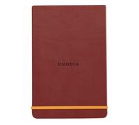 Rhodia 194383C - Cuaderno rígido Webnotepad Touche de Rose A5 - Rayado|192 Páginas Desmontables - Papel Marfil 90 g/m|Marcapáginas, Cierre Elástico - Cubierta de Piel Sintética