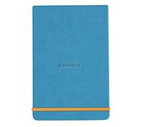 Rhodia 194390C - Cuaderno duro Webnotepad Midnight Blue - A5 - Rayado - 192 páginas desmontables - Papel Ivory 90 g/m - Marcapáginas, cierre elástico - Cubierta de piel sintética