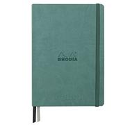 Rhodia 194449C - Bullet Journal Goalbook Creation Cuaderno rígido Midnight Blue - A5 15,5x21x2 cm - Dotted Dot - 160 páginas Maya Smooth Black Paper 120 g/m - Funda de piel sintética