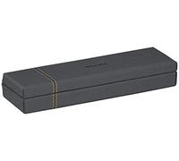 RHODIA 194510C - Estuche de titanio - 21x5,5x3 cm - Pespuntes naranjas - Exterior de piel sintética - Colección Home Office Rhodiarama - Organización de oficina y almacenamiento de diseño
