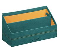 RHODIA 201019C - Lote de 3 bloc de notas Agrafiados No. 20 negro/naranja, A4+ - Cuadros grandes Seyès - 80 hojas desmontables perforadas 4 agujeros, papel Clairefontaine blanco 80 g/m²