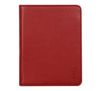 RHODIA 212007C - Libreta portadocumentos Rhodiarama N° 12 Coquelicot - para bloc de notas o cuadernos de formato B7 (8,5 x 12 cm) - Piel italiana Premium - Colección Rhodiarama