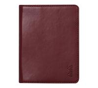 RHODIA 212008C - Libreta portadocumentos Rhodiarama N° 12 Lie de Vino - para bloc de notas o cuadernos de formato B7 (8,5 x 12 cm) - piel italiana Premium - Colección Rhodiarama