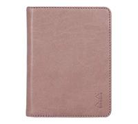 RHODIA 212009C - Libreta portadocumentos y portadocumentos Rhodiarama n° 12 de madera de rosa - para bloc de notas o cuadernos de formato B7 (8,5 x 12 cm) - piel italiana premium