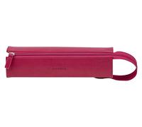 Clairefontaine ES RHODIA 319022C - Estuche de plumier rodiarama frambuesa - 23 x 5 x 5 cm - Apertura plana para uso como plumero - piel sintética - Almacenamiento de bolígrafos, lápices y rotuladores