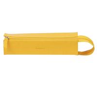 Clairefontaine ES RHODIA 319026C - Estuche de plumier rodiarama Jonquille - 23 x 5 x 5 cm - Apertura plana para uso como plumero - piel sintética - Almacenamiento de bolígrafos, lápices, rotuladores
