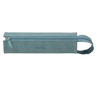 Clairefontaine ES RHODIA 319034C - Estuche de plumier Rhodiarama Agua - 23 x 5 x 5 cm - Apertura plana para usar como plumero - piel sintética - Almacenamiento de bolígrafos, lápices, rotuladores, pequeños suministros