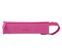 RHODIA 319036C - Estuche de plumier rodiarama fucsia - 23 x 5 x 5 cm - Apertura plana para uso como plumero - piel sintética - Almacenamiento de bolígrafos, lápices, rotuladores, pequeños suministros