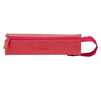 Clairefontaine ES RHODIA 319037C - Estuche de plumier Rhodiarama Coral - 23 x 5 x 5 cm - Apertura plana para uso como plumero - piel sintética - Almacenamiento de bolígrafos, lápices, rotuladores