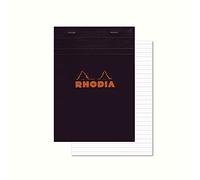 Rhodia - Bloc de notas, color Negro N°16 - 14,8x21 cm (A5)