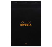 Clairefontaine ES Rhodia Bloc de notas grapado y microperforado, DIN A5, 14,8 x 21 cm, 150 hojas, 80 g, cuadrícula naranja, 4 unidades, color naranja 21 x 31,8