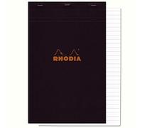 Clairefontaine ES Rhodia Bloc de notas grapado y microperforado, DIN A5, 14,8 x 21 cm, 150 hojas, 80 g, cuadrícula naranja, 4 unidades, color naranja 21 x 31,8