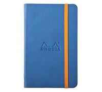 Rhodia Cuaderno con goma elástica Rhodia 118722 C Book Rhodiarama, 96 hojas, color azul zafiro A6