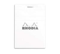 Rhodia - Lote de 10 blocs grapados nº 11, formato A7, cuadrícula 5 x 5, color blanco.