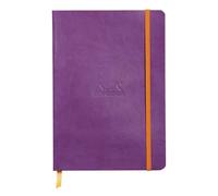 Rhodia Rhodiarama SoftCover Notebook - 80 Lined Sheets - 6 x 8 1/4 - Purple Cover
