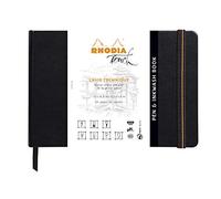 Clairefontaine ES RHODIA TOUCH 116126C Pen&Inkwash Book - Cuaderno (A5, 64 páginas, papel Clairefontaine Lavis Técnica Lisa, 200 g/m, para dibujo de cerón, fieltro, fusain, guache, tinta china