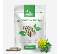 Rhodiola Rosea Extract 500 mg - 120 cápsulas - Extracto de raíz 3% salidrósido - Suministro para 4 meses - Sin aditivos innecesarios - Vegano | RAW Powders