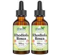 Rhodiola Rosea Liposomal 950mg, Gotas de Rhodiola Rosea 9 en 1, Tintura Líquida de Raíz de Rhodiola, Suplemento de Hierbas Adaptogénicas, Vegano120 ml