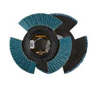 RHODIUS VSION PRO - Disco abrasivo de láminas (125 x 22,23 mm, grano 40)