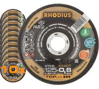 Rhodius XTK6 211302 Exact Box - Disco de corte (125 mm, 10 unidades, acero inoxidable)