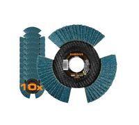 RHODIUS VISION PRO, 10 unidades de discos de corte K40 de diámetro de 125 mm, transparentes, fabricados en Alemania, metal acero inoxidable acero inoxidable, para amoladora angular, disco abrasivo,