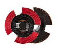 Rhodius Vision Speed - Discos de lija de láminas (115 mm y 125 mm, 10 unidades, grano: P80, diámetro: 115 mm)