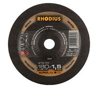 Rhodius XTK70 - Discos de corte extra finos para amoladora angular (metal, 150 mm, 180 mm, 230 mm, 25 unidades), Ø 180 mm x 1,5 mm x 22,23 mm (25 Stück), Negro , 1