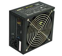 Rhombutech® Fuente de alimentación para PC ATX de 700 W - Gaming - Ahorro de energía - Eficiente hasta un 84% - PFC Activo - Ventilador con rodamiento de Bolas de 140 mm (MP-700)