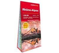 Rhône-Alpes 1/300.000 (carte grand format laminée) (Carte Laminée Routière et Touristique Comfort! Map)